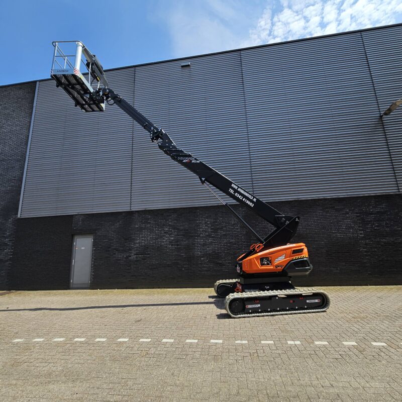 diesel telescoophoogwerker met rupsbanden